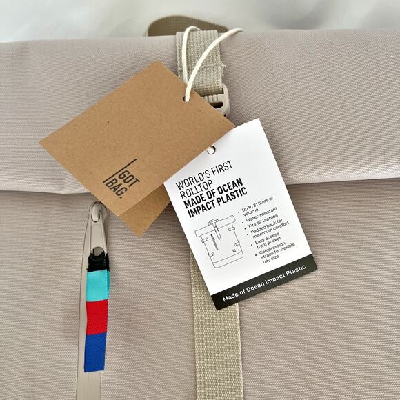 🚨 LOW START! GOT BAG Roll Top Unisex Backpack Soft Shell NWT - Picture 4 of 10